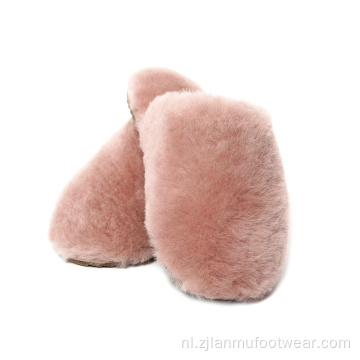 Shearling slippers gesloten teen slippers